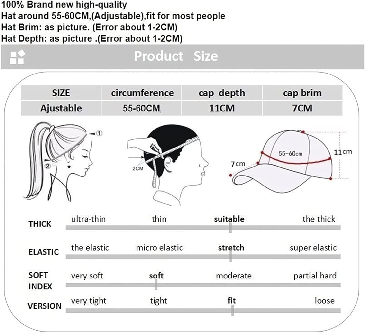 Winter for Men Outdoor Hat, Adjustable Warm Sport Golf Baseball Cap Hats Dad Caps Earflaps Thicken 55-60CM - Image 7